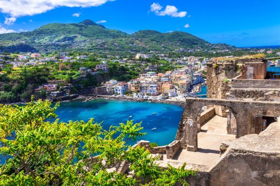 Aragonese Castle View, Ischia Island Yacht Charter Italy