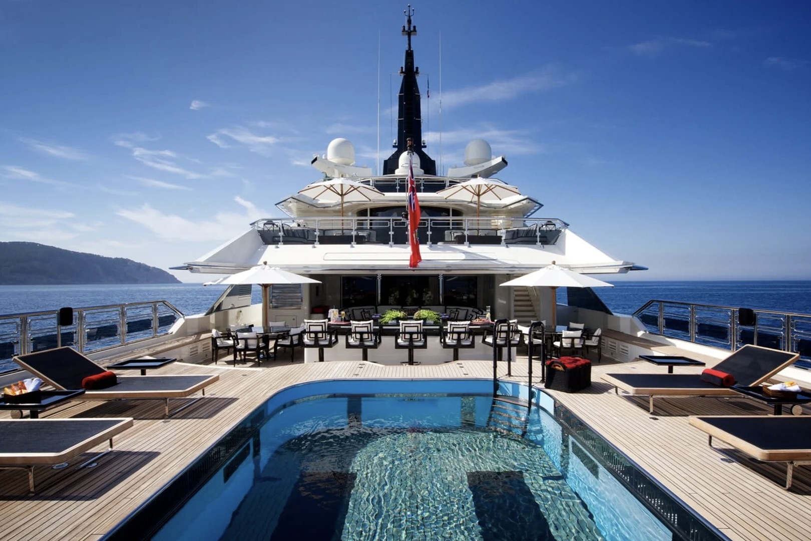 Superyacht ALFA NERO cruising the amalfi coast