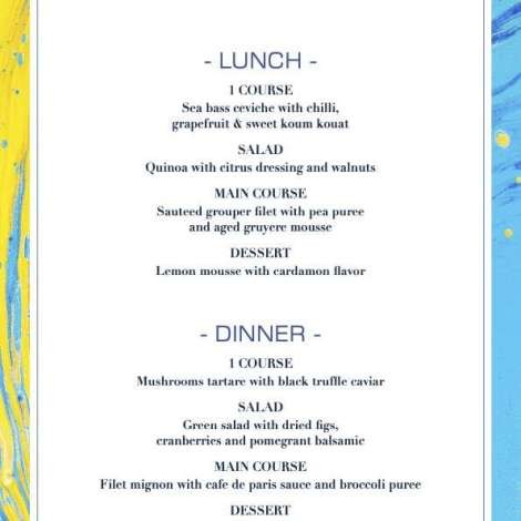 Food onboard ALTHEA # 3