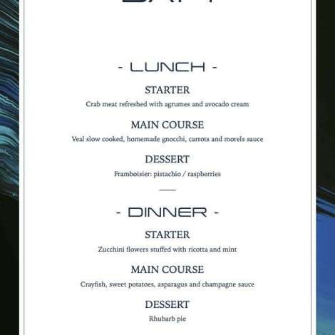 Food onboard Sunliner X # 2