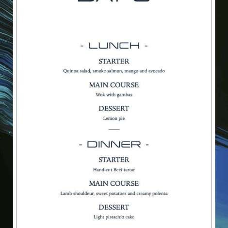 Food onboard Sunliner X # 7